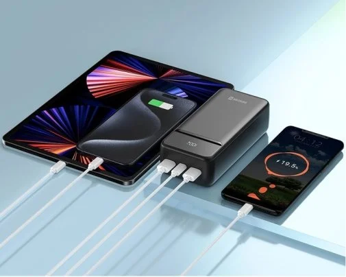 Фото: Батарея універсальна SWISSTEN LINE II 30000mAh 22.5W Black (8595217490635) № 7 | KTC