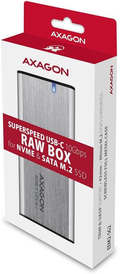 Кишеня зовнішня Axagon EEM2-SG2 Silver