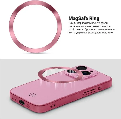 Фото: Чохол ArmorStandart for Apple iPhone 14 Pro - Replica MagSafe Pink (ARM76216) № 10 | KTC