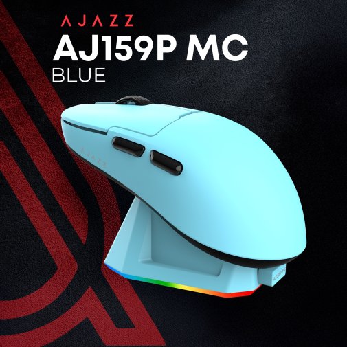 Миша Ajazz AJ159P MC WL/BT/USB Blue (AJ159P-MC-Blue)