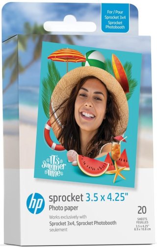 Фотопапір HP Sprocket Sprocket Zink 3.5x4.25inch 20шт (HPIZ3X420)