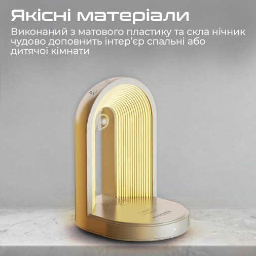 Лампа Promate Globe-Qi White (6959144065328)