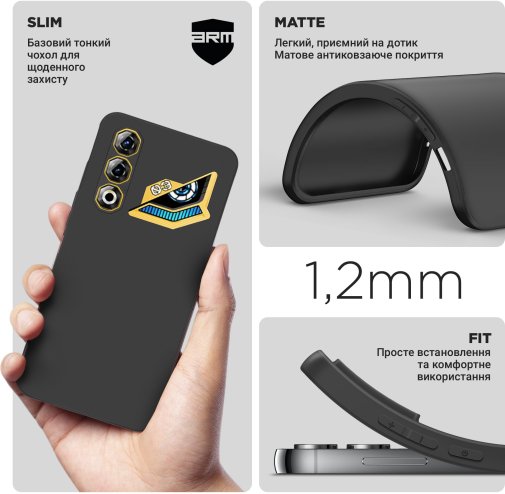 Чохол-накладка Armorstandart Matte Slim Fit для ZTE Nubia Neo 3 GT 5G - Camera cover, Black