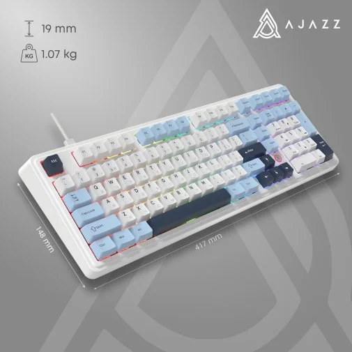 Фото: Клавіатура Ajazz AK980 Max Magnetic Switches USB Blue/White/Dark Blue (AK980-MAX-M-BWDB) № 26 | KTC