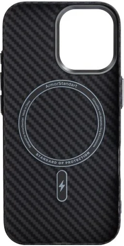 Фото: Чохол ArmorStandart for Apple iPhone 17 - LikeCarbon2 MagCase Carbon Black (ARM86257) № 9 | KTC