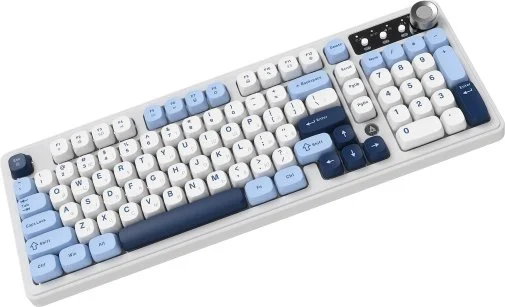 Фото: Клавіатура Ajazz AF98 Plus USB/WL/BT Glacier Blue (AF98-PLUS-GB) № 20 | KTC