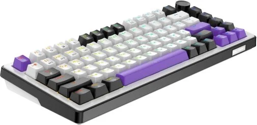 Фото: Клавіатура Hator Hellyberry HK75 Mechanical Linear Wireless/BT White/Violet (HK75 wireless) № 13 | KTC