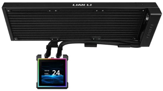 Фото: Система рідинного охолодження Lian-Li HydroShift II LCD-S 360 Fanless Black (G89.GHS2LCDS36NB.00) № 6 | KTC