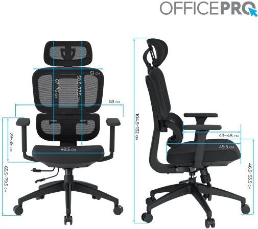 Фото: Крісло OfficePro Skyline OC580-B-B-B Black № 38 | KTC