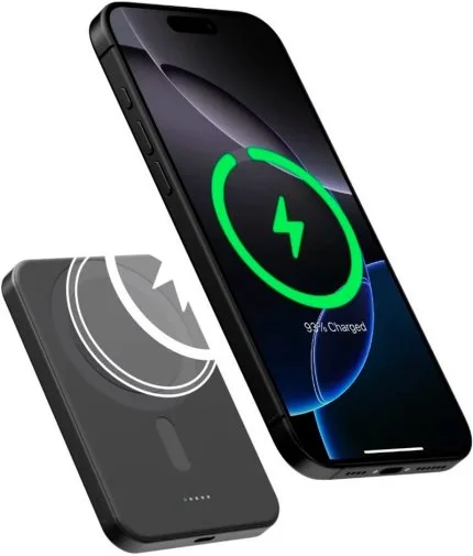 Фото: Батарея універсальна Pitaka Aramid Fiber Magnetic Qi2 5000mAh 15W Moonrise (PBQ2403) № 14 | KTC