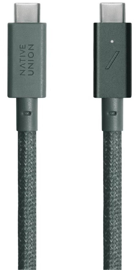 Кабель Native Union Belt Pro 240W Type-C / Type-C 2.4m Slate Green (BELT-PRO2-GRN-NP)