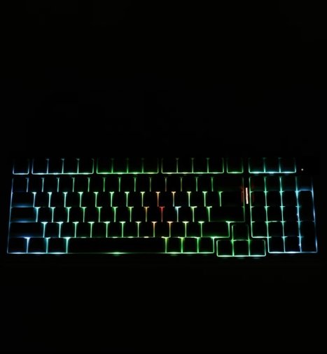 Клавіатура KZZI K98 Rainbow Switch ENG/UKR WL/BT/USB Polar White (6935280824999)