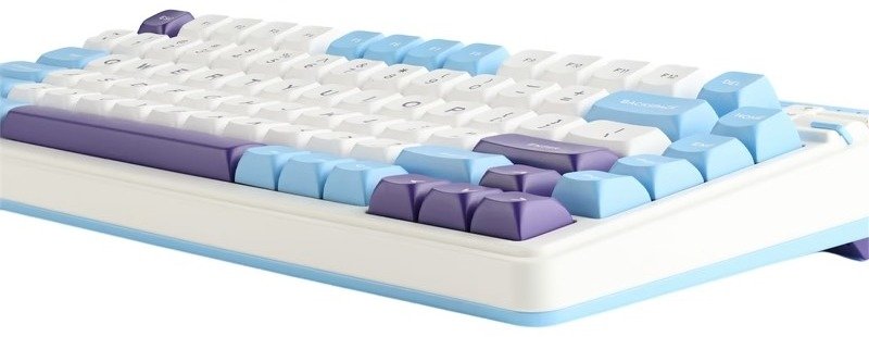 Клавіатура KZZI K75 Lite Rainbow Switch WL/BT/USB Blue Sea (6935280824654)
