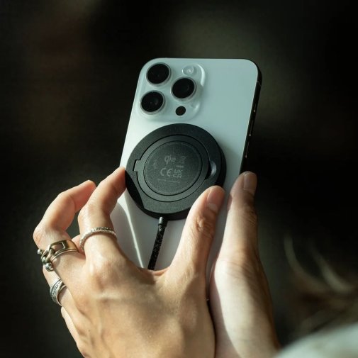 Бездротовий зарядний пристрій Native Union SnapStand Qi2 Black (SNST-QI2-BLK)