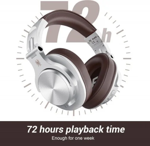 Фото: Навушники OneOdio Fusion A70 Silver/Brown (A70 Silver Brown) № 9 | KTC