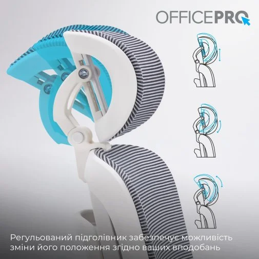 Фото: Крісло OfficePro Skyline OC680 White/Dark Gray (OC680-W-DG-DG) № 30 | KTC