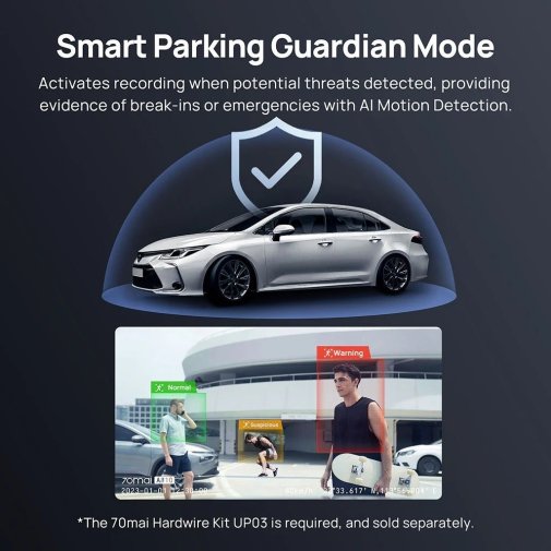 Відеореєстратор 70mai Dash Cam 4K A810S-2 Set