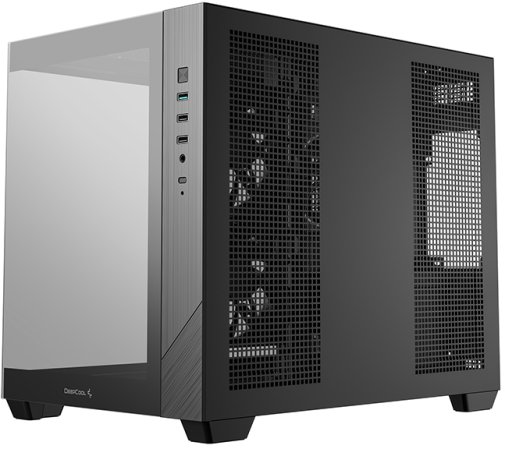 Корпус Deepcool CG330 3F Black with window (R-CG330-BKNGM3-G)