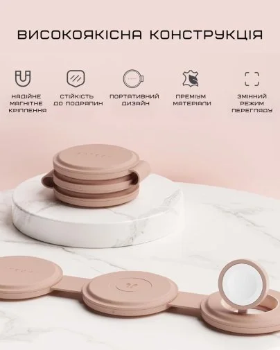 Фото: Бездротова зарядна станція Satechi OntheGo 3-in-1 Desert Rose (ST-QTG31R) № 19 | KTC