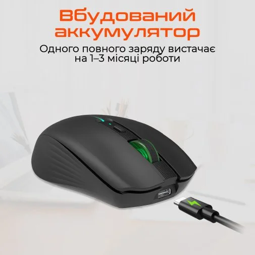 Фото: Миша Meetion BTM002 Wireless Black (MT-BTM002-A) № 12 | KTC