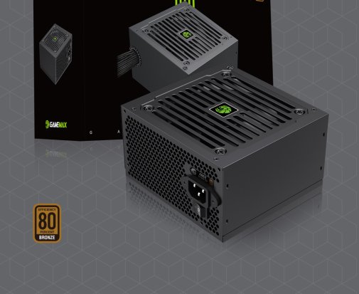 Блок живлення Gamemax 750W GE-750, ATX, Fan 12cm, 80+ Bronze