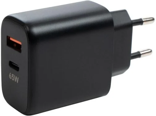 Фото: Зарядний пристрій Vinga GaN 65W Black (VCPCHCA65B) № 8 | KTC