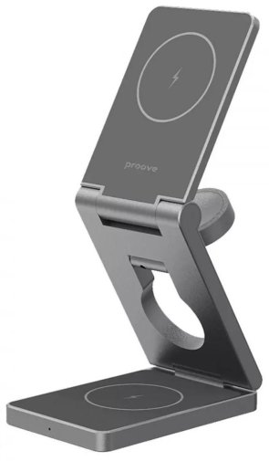 Бездротовий зарядний пристрій Proove Titan Volt 3in1, Gray