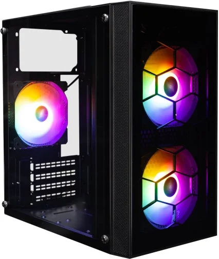 Фото: Корпус 1stPlayer X1-BK-3F1-PS-600FK 600W Black with window (X1-BK-3F1-PS-600FK-EU) № 10 | KTC