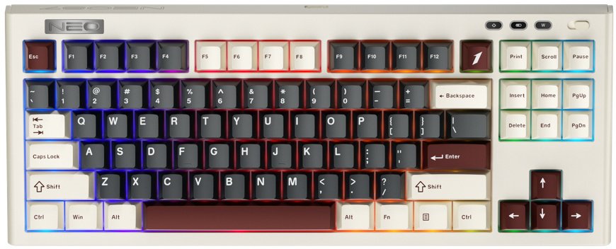 Клавіатура 1stPlayer NEO87 Rome BSUN Lavender USB (NEO87-RM-WLD)