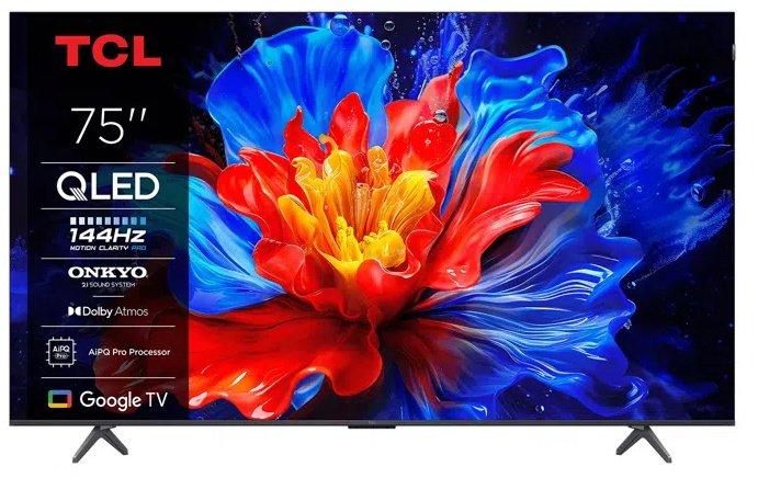 Телевізор QLED TCL 75P81K (Google TV, Wi-Fi, 3840x2160)