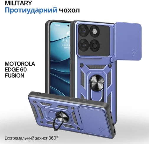Фото: Чохол BeCover for Motorola Edge 60 Fusion - Military Blue (715523) № 12 | KTC