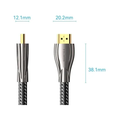 Фото: Кабель Vention Zinc Alloy Type 4K v2.0 HDMI / HDMI 8m Black (ALMBK) № 13 | KTC