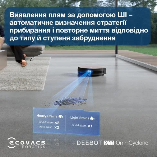 Фото: Робот-пилосос ECOVACS DEEBOT X11 OMNICYCLONE (DEX99-1 BROWN) № 39 | KTC