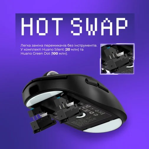 Фото: Миша Proove RC Raider 8K WL/BT/USB White/Purple (WMRR00122017) № 30 | KTC