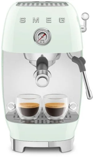 Фото: Ріжкова кавоварка Smeg Style Aesthetic Pastel Green Glossy Finishing (ECF03PGEU) № 22 | KTC