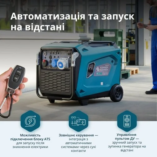 Фото: Генератор Könner & Söhnen KS 9500iE S ATSR (KS9500IESATSR) № 33 | KTC