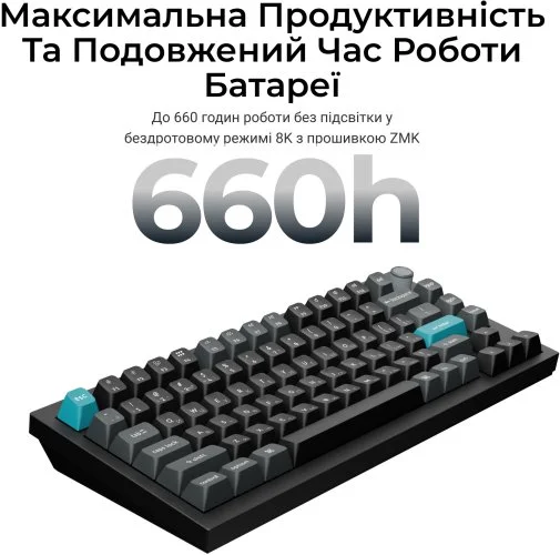 Фото: Клавіатура Keychron Q1 Ultra Keychron Red Switch RGB Black (Q1U-M1-UA) № 26 | KTC