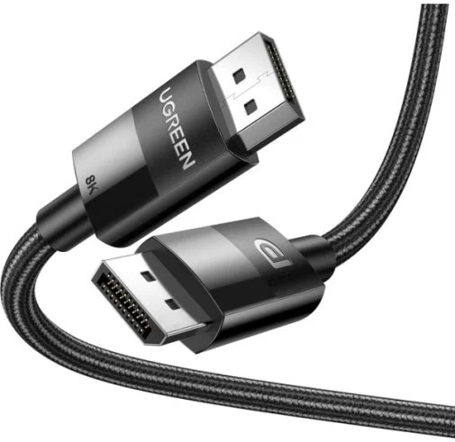 Фото: Кабель UGREEN DP114 1.4 Plastic Case Braided DisplayPort / DisplayPort 2m Black (UGR-80392) № 4 | KTC