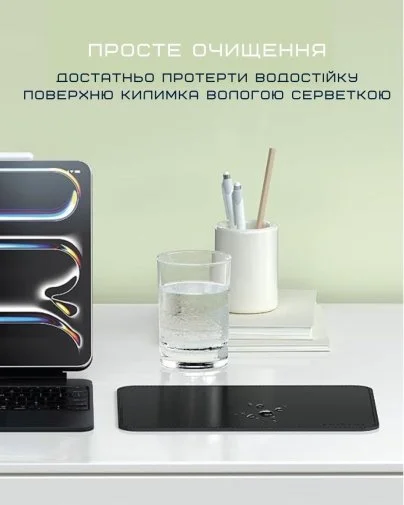 Фото: Килимок Satechi Vegan Leather Mouse Pad Black (ST-LMPK) № 23 | KTC