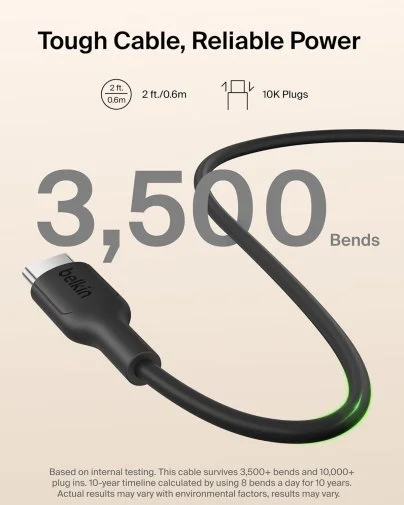 Фото: Батарея універсальна Belkin BoostCharge Slim 5000mAh 20W Qi2 15W with Kickstand Black (BPD011HQBK) № 29 | KTC