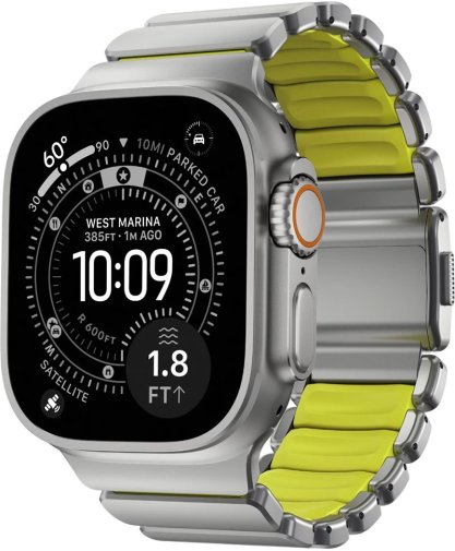 Ремінець Nomad for Apple Watch 46/49mm - Stratos Natural Hardware Volt (NM011147858)