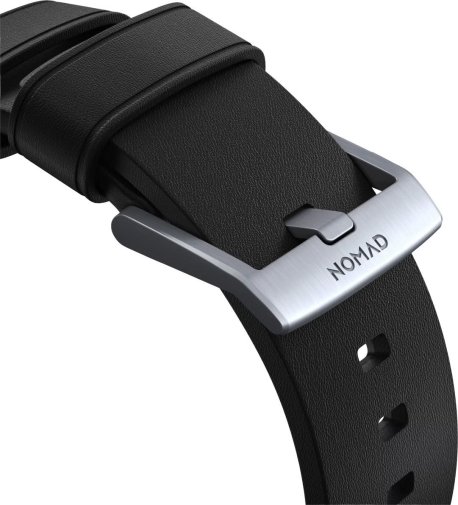 Ремінець Nomad for Apple Watch 46mm/49mm - Active Pro Silver Hardware Black (NM1A41SNW0)