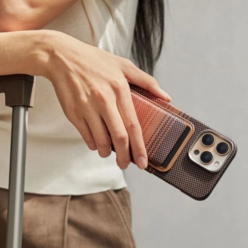 Чохол для пластикових карт Pitaka for iPhone - Magnetic Woven Sunset (MWW2402)