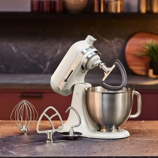 Фото: Планетарний міксер KitchenAid Artisan Plus 4.7L 5KSM50PKVE Porcelain White (5KSM50PKVEPL) № 11 | KTC
