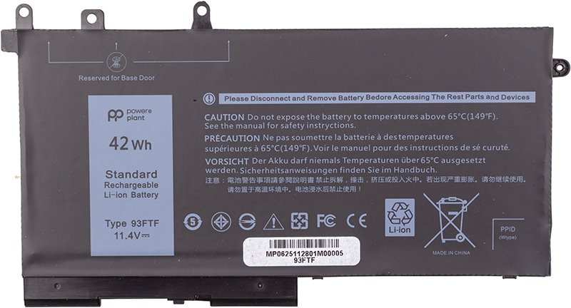 Батарея для ноутбука PowerPlant DELL Latitude E5280 3DDDG 11.4V 3500mAh (NB442218)