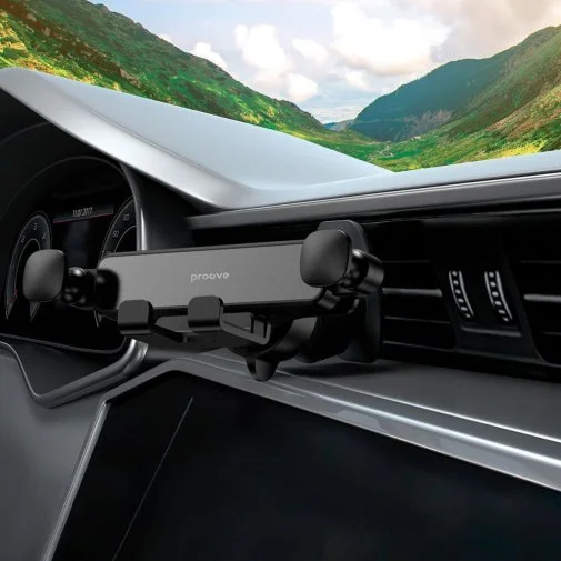 Фото: Кріплення для мобільного телефону Proove Gravity Lite Air Outlet Car Mount Black (CHGL00000001) № 12 | KTC