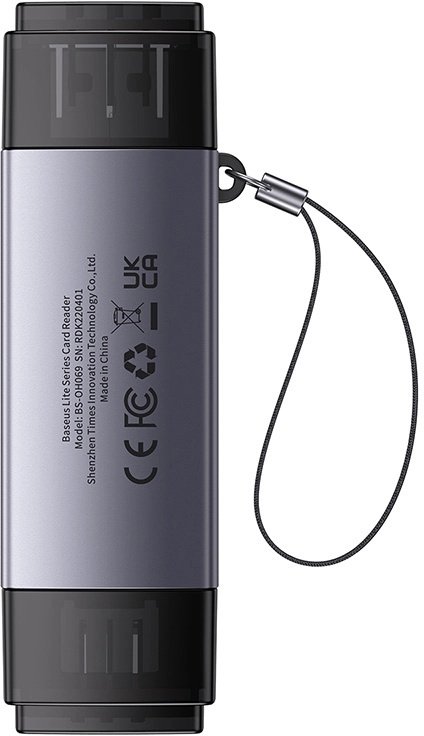 Кардрідер Baseus Lite Series Card Reader Grey (WKQX060113)