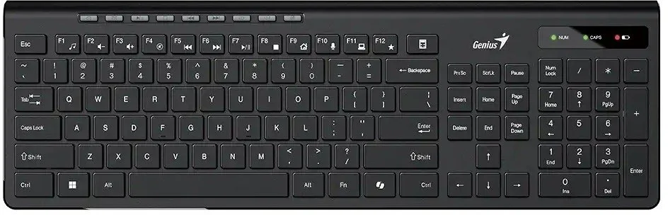 Фото: Клавіатура Genius SlimStar 7230 Black (31310021410) № 7 | KTC