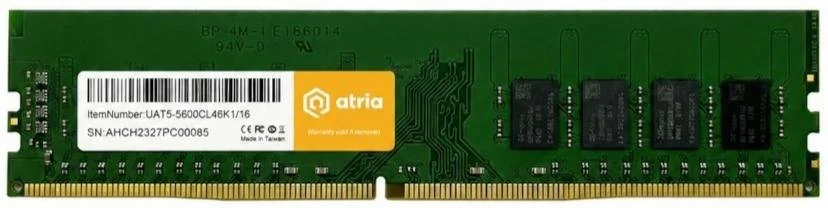 Фото: Оперативна пам’ять Atria DDR5 1x16GB (UAT5-5600CL46K1/16) № 2 | KTC