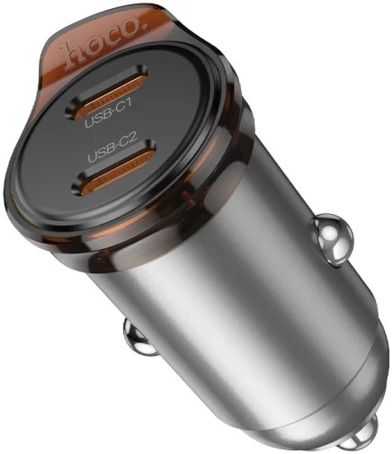 Фото: Автомобільний зарядний пристрій Hoco NZ16B Rigorous 45W Metal Gray (6942007644778) № 15 | KTC